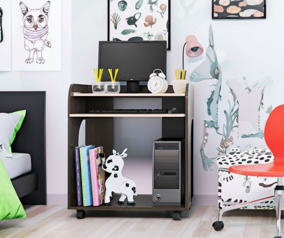 Стол компьютерный Грета-10 ТЭКС (Венге)