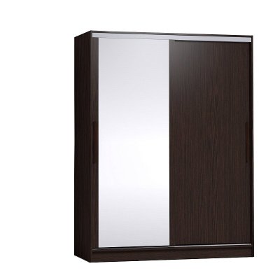 Шкаф-купе Strike 1600 с зеркалом Глазов-мебель (Венге)