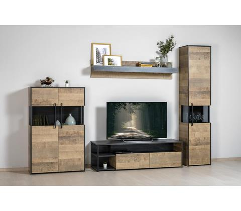 Трувор полка 15.60 Дуб Гранж Песочный/Интра