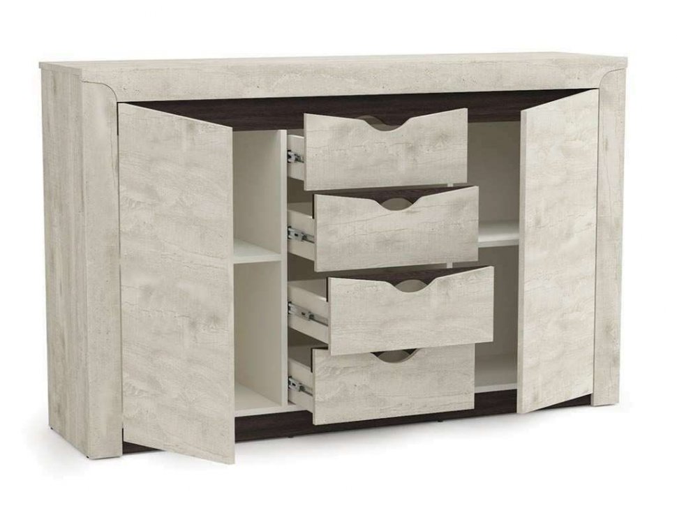 33.19 Лючия тумба бетон пайн белый/венге