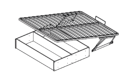Основание с подъемным механизмом 160х200 для кроватей ТЭКС