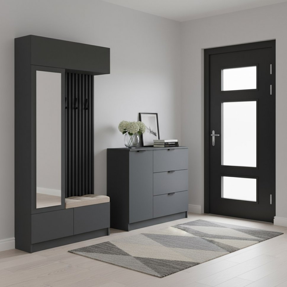 Мини-прихожая Руэлла, Графит серый