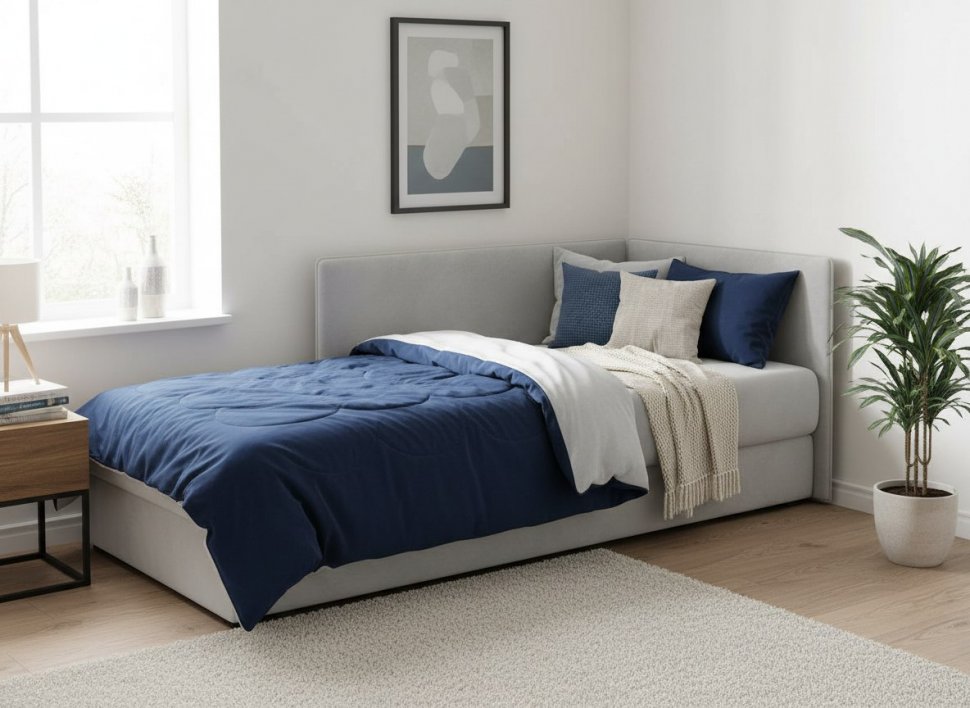 Тахта Mia правая Ультра смог+Madrit 982