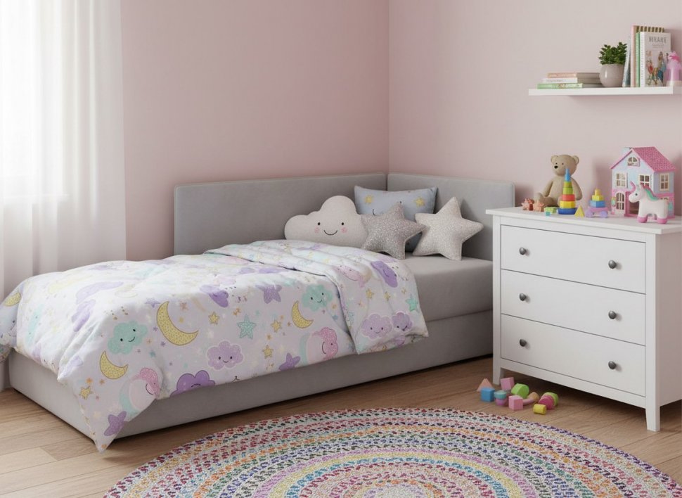 Тахта Mia правая Ультра смог+Madrit 982