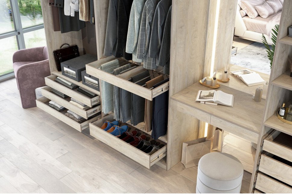 Ящик для обуви к шкафу 100 Этна ПЛО