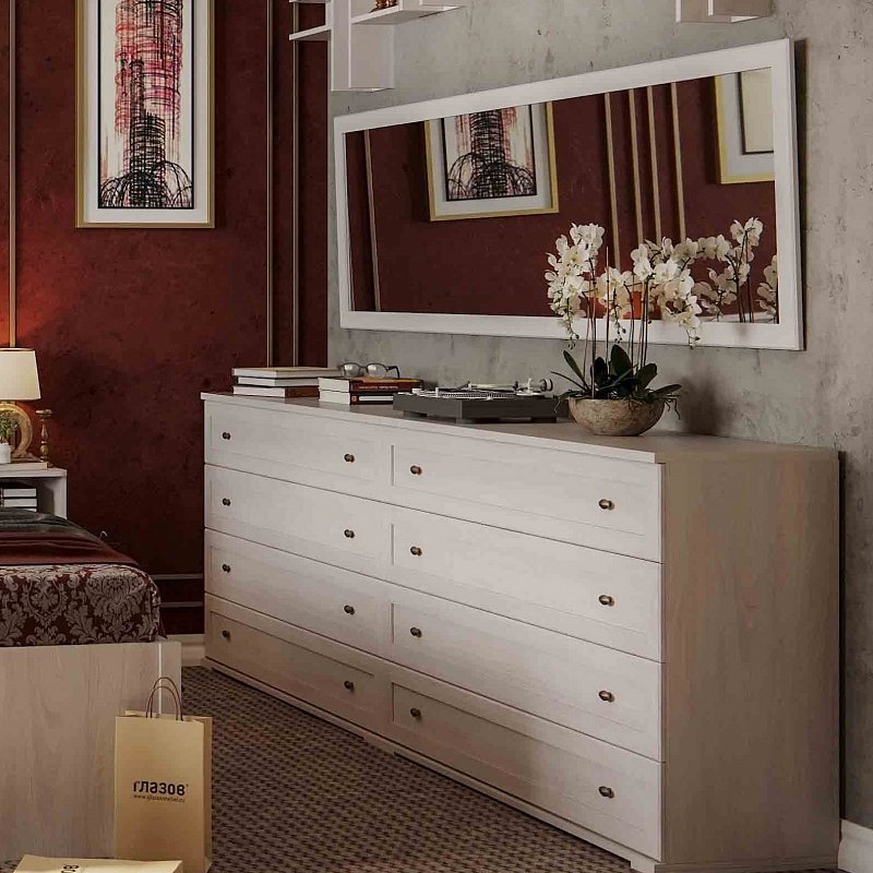 Зеркало навесное Sherlock 75 (Глазов) Ясень светлый