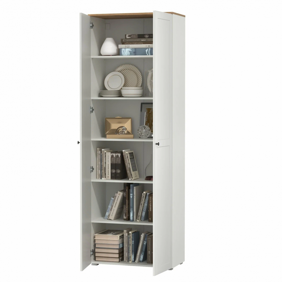 Остин Шкаф 16.307 белый/дуб золотой