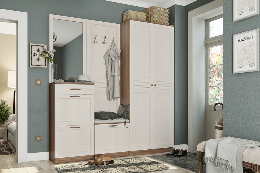 Тумба с дверками и ящиком Лестер MLK