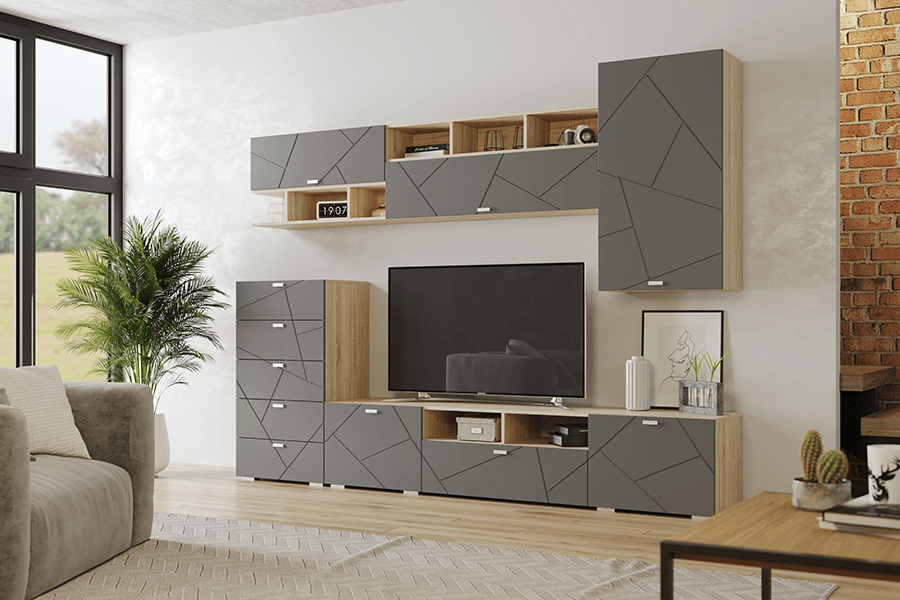 Полка с перегородками Скайлайн 900 MLK