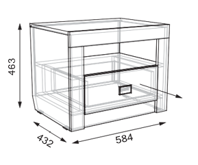 Тумба прикроватная Амили 2 (Алисия)