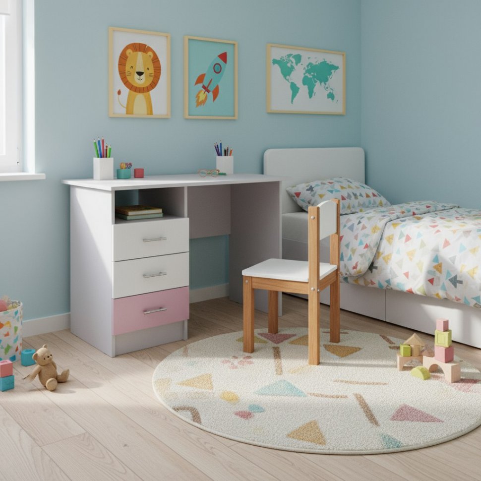 Стол письменный Вега FASHION, Белый