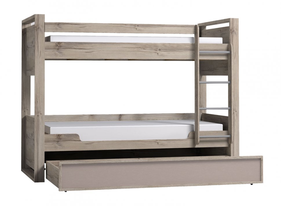 Кровать 90х190 двухъярусная Nature 90 (Глазов) Гаскон пайн