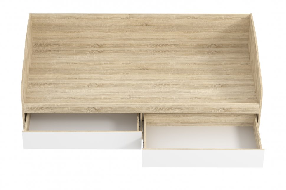 НМ 041.50-01 кровать Фанк Дуб сонома/белый скандинавский