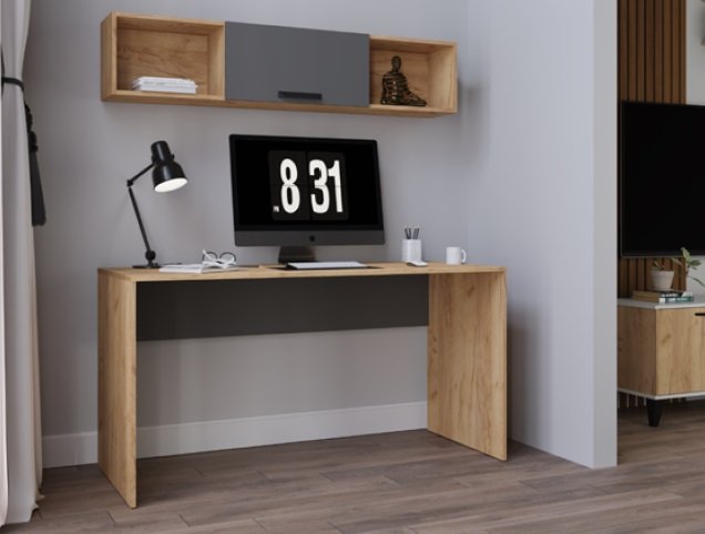 Полка 1450 Квартет-13 (ТЭКС) Графит Серый