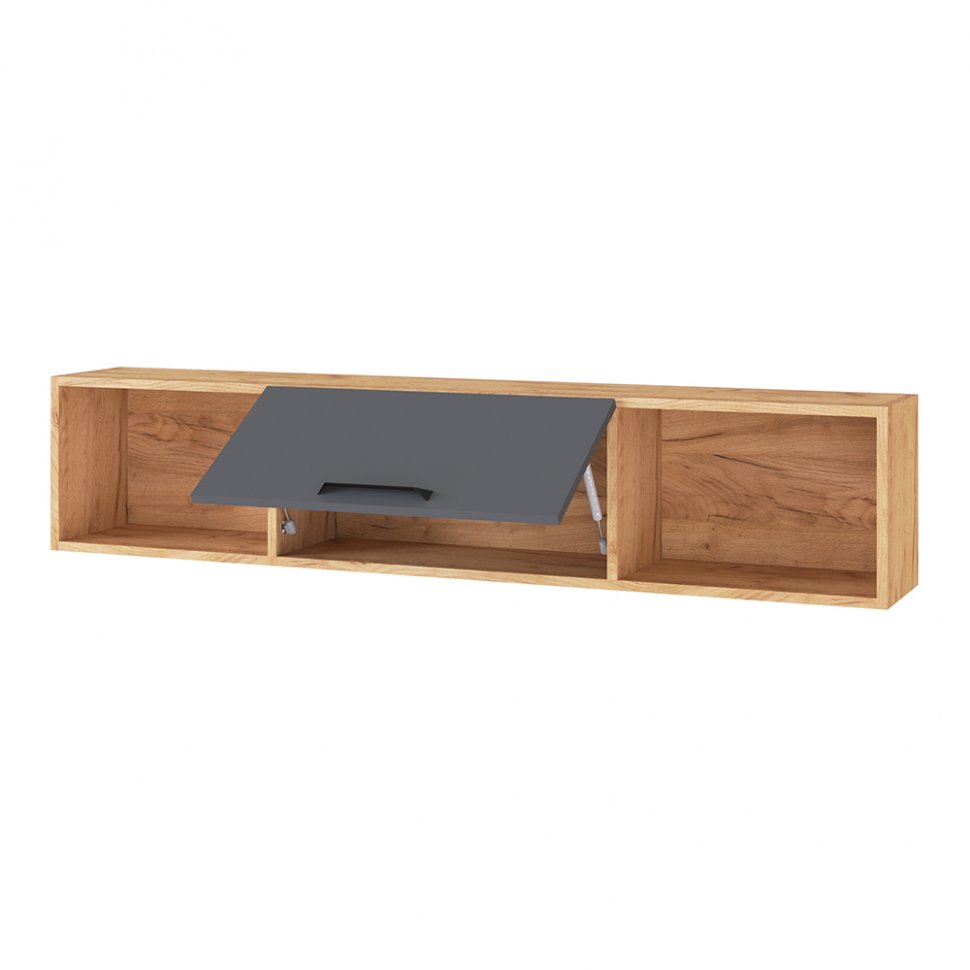 Полка 1450 Квартет-13 (ТЭКС) Графит Серый