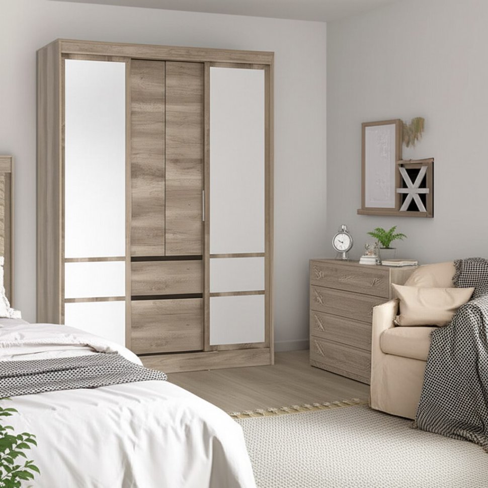 Шкаф-купе Энигма (БТС) ШКК-06 Дуб каньон