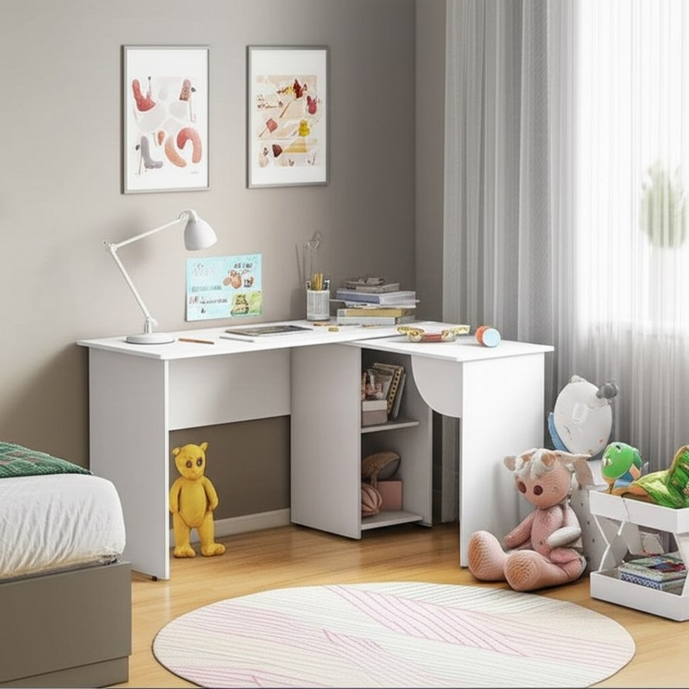 Стол письменный угловой (раздвижной) Трио ПС-03 БТС