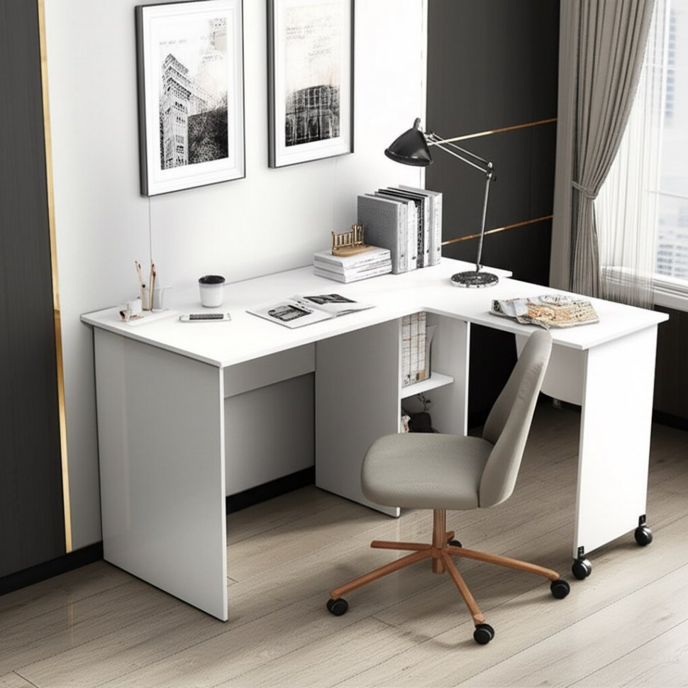 Стол письменный угловой (раздвижной) Трио ПС-03 БТС