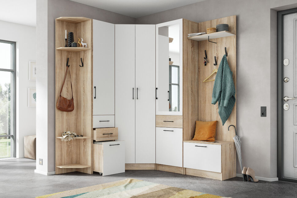 Угловое завершение-2 с вешалкой Денвер (ТЭКС)