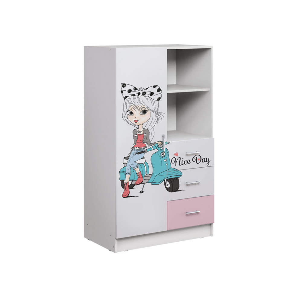 Шкаф комбинированный FASHION 1, Белый