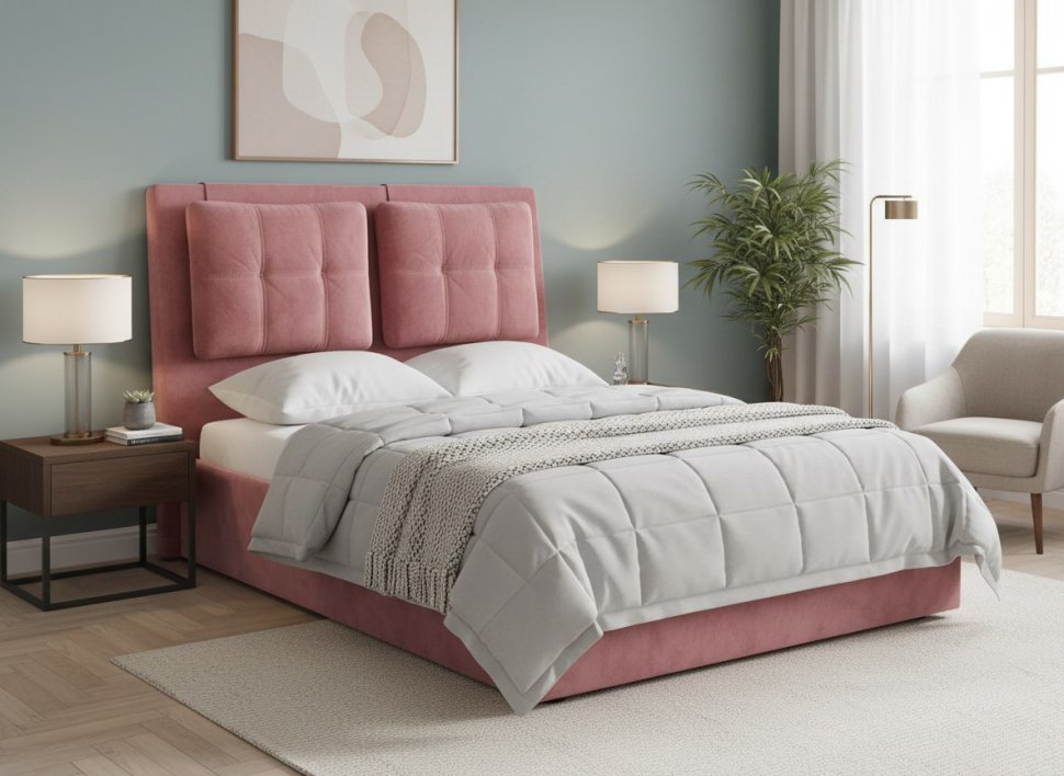 Кровать Ester 1400 модель 311 Ультра коралл
