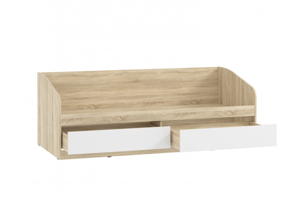 НМ 041.50 кровать Фанк Дуб сонома/белый скандинавский