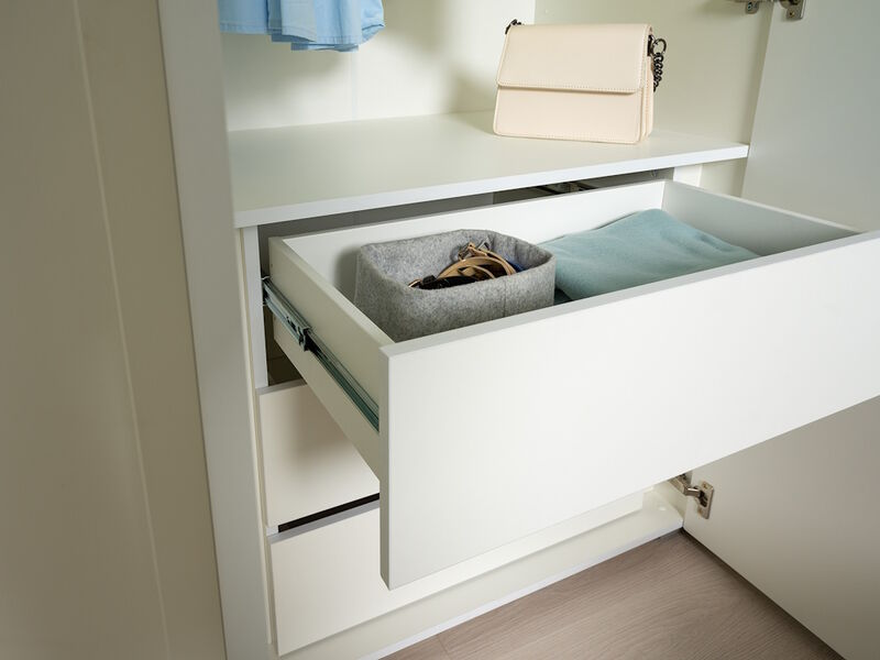 Остин Шкаф для одежды 13.336.02 белый/дуб золотой