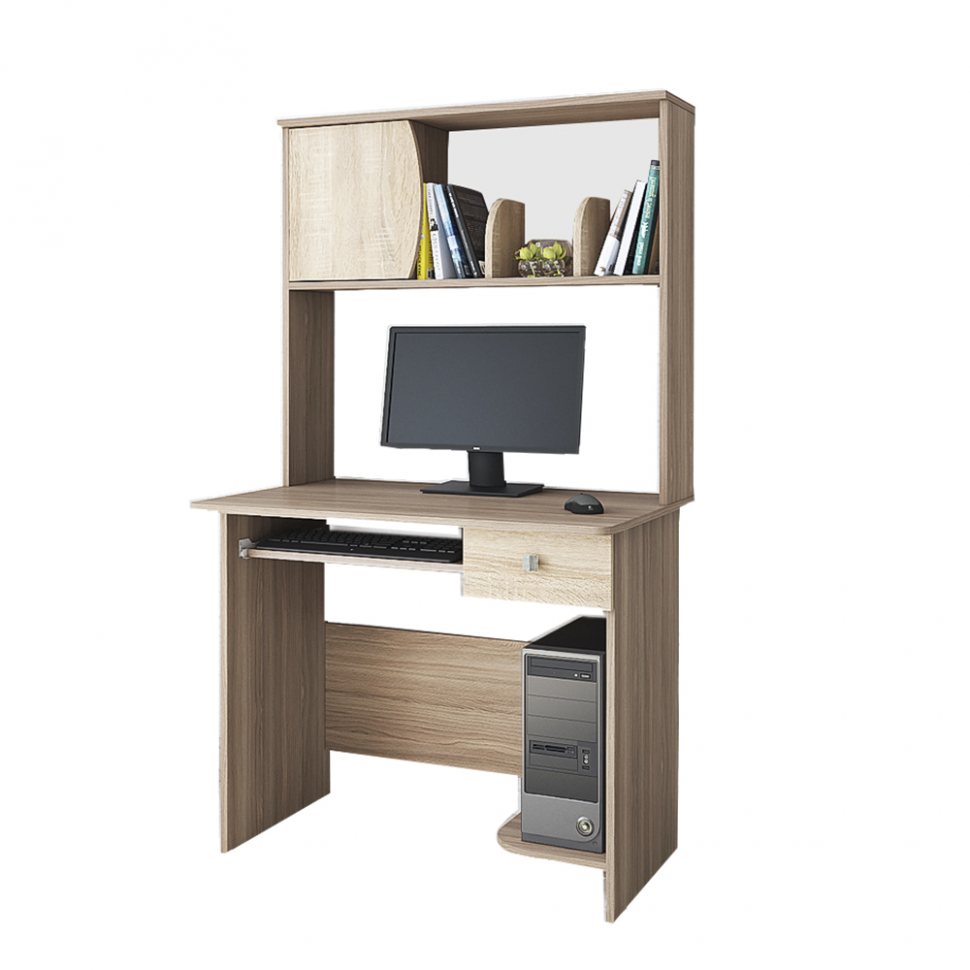 Стол компьютерный Грета-4 ТЭКС (Ясень шимо)