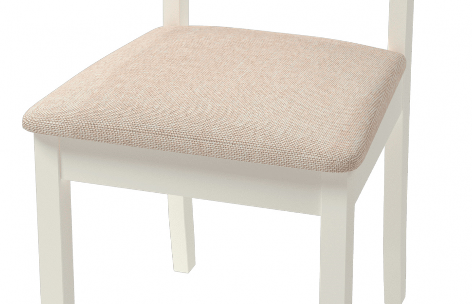 Стул с мягким сиденьем Сакура (Белый / Китон)