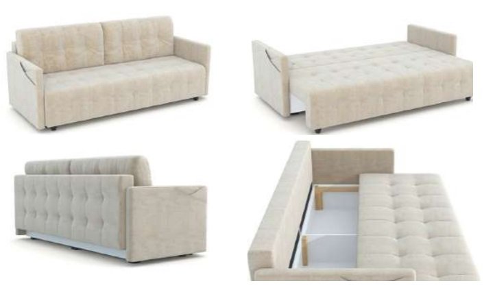 Диван Лондон 3 SKANDEAN (Бежевый)