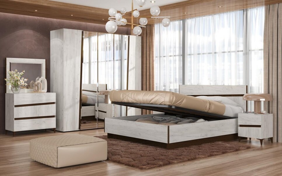 Шкаф для одежды Крафт КТ10 (Заречье) Дуб Крафт белый