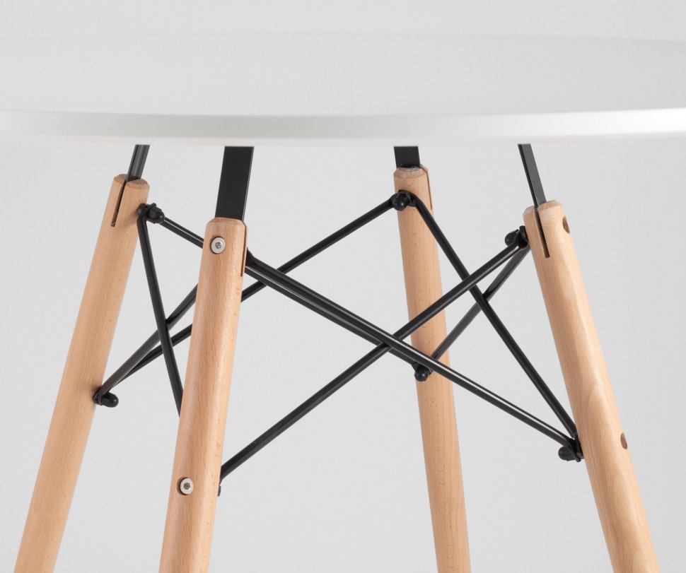 Стол круглый DSW D90 Белый