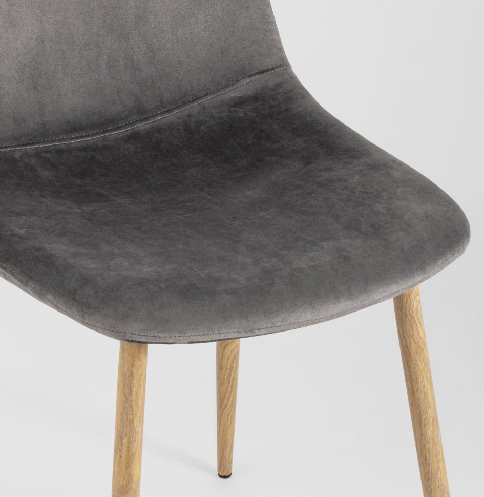 Стул Валенсия (велюр серый)