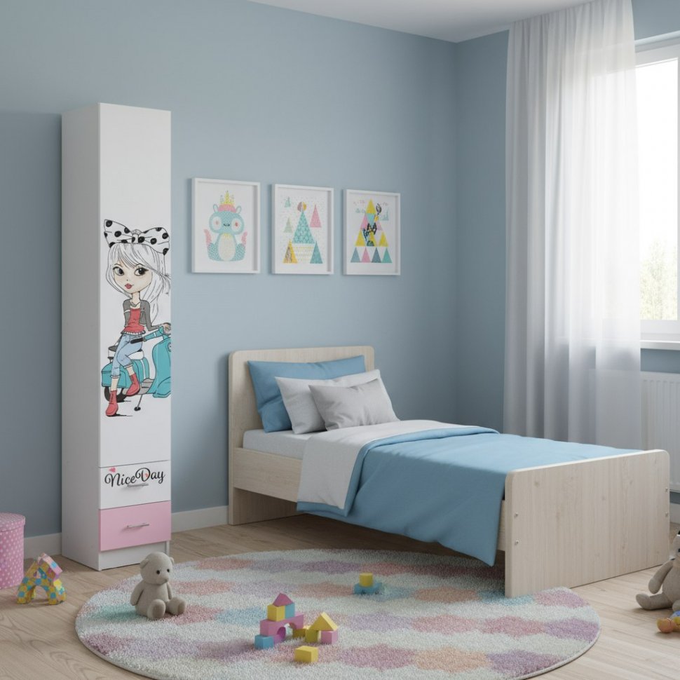 Пенал закрытый Вега FASHION 1, Белый