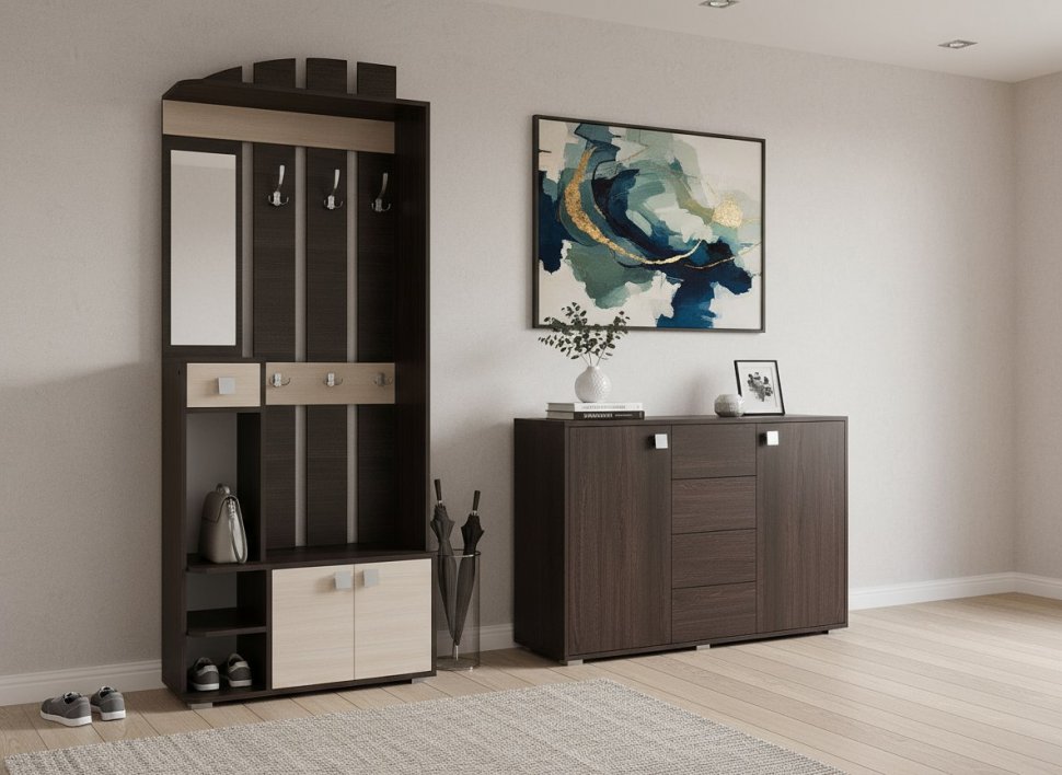 Ивушка 25 Прихожая Бодега Темный / Светлый