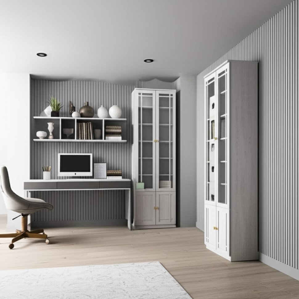 Шкаф для книг Sherlock 32 (Глазов) Ясень Анкор Светлый