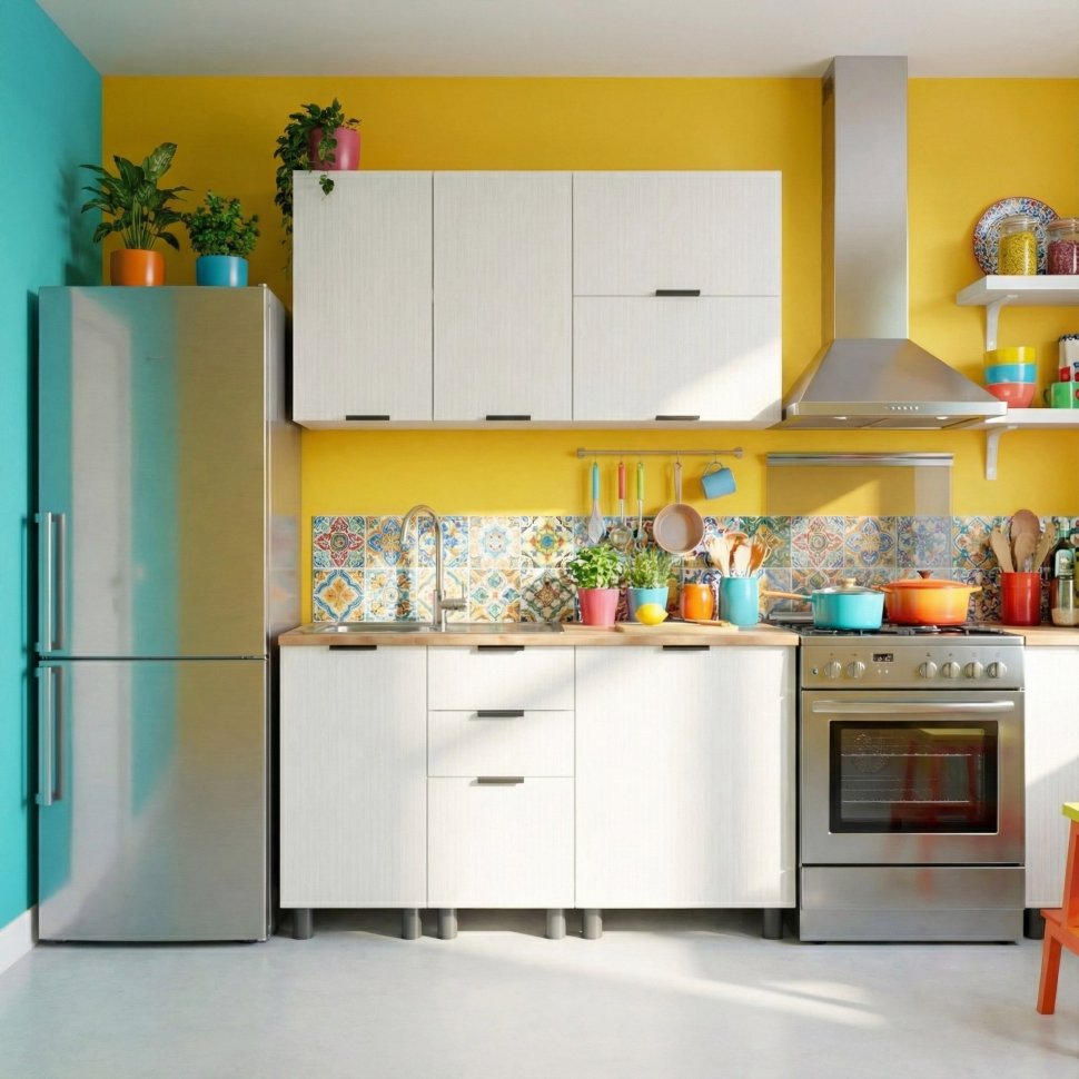 Кухня Аленушка 1,6м ПД 2 Лотос Молочный,скоба антрацит,сонома