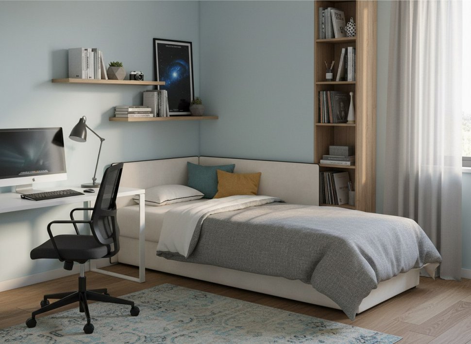 Тахта Mia левая Вивальди 2+Madrit 925