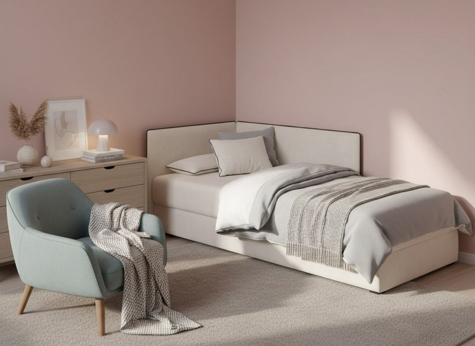 Тахта Mia левая Вивальди 2+Madrit 925