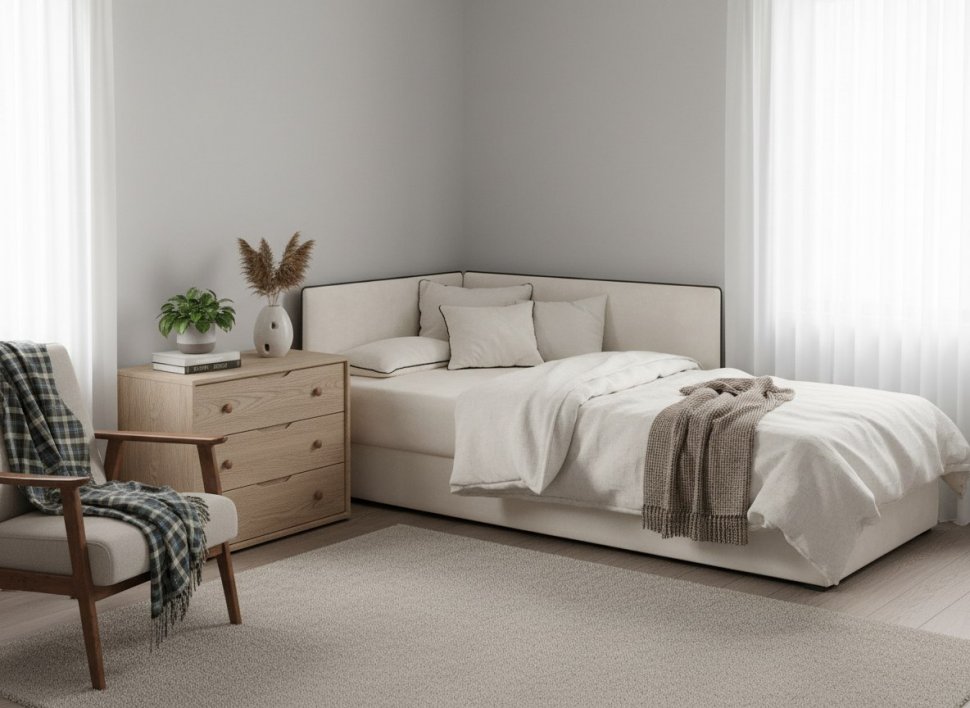 Тахта Mia левая Вивальди 2+Madrit 925