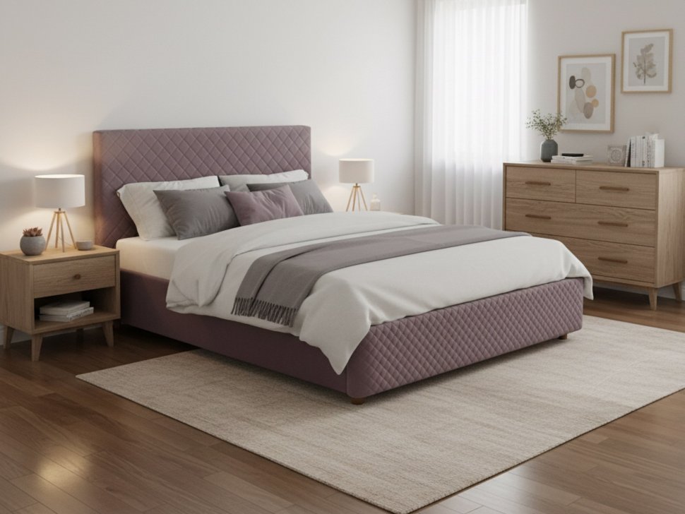 Кровать Galaxy 1400 с под. механизмом / какао №8