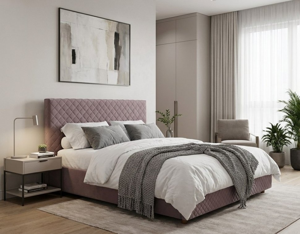 Кровать Galaxy 1400 с под. механизмом / какао №8