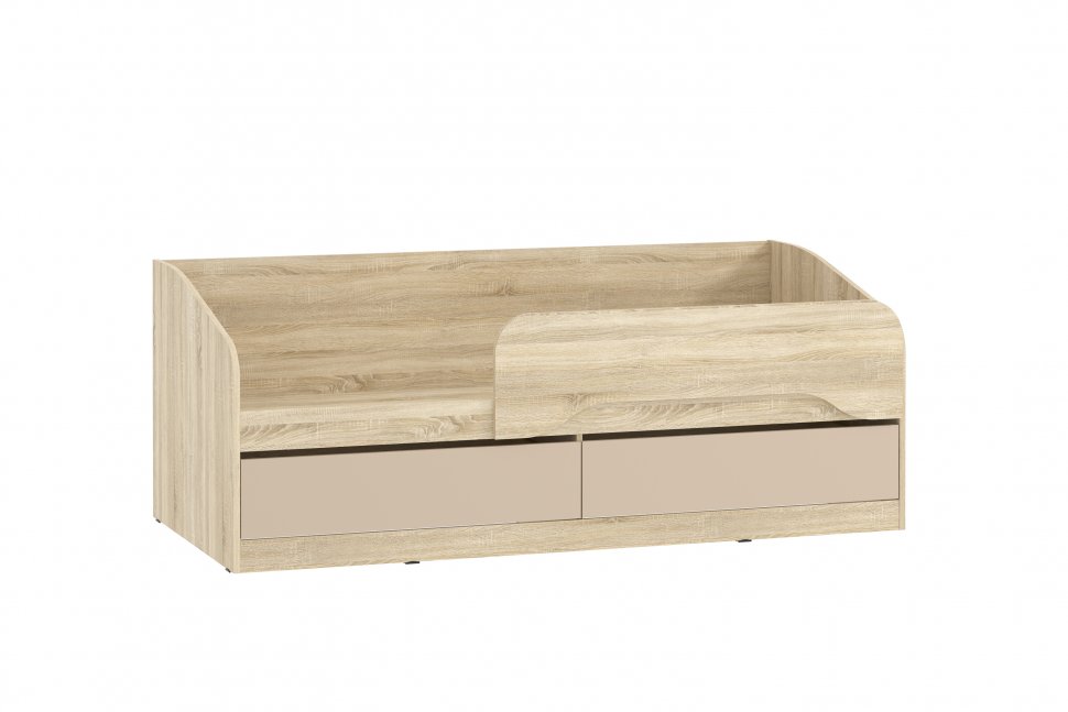 НМ 041.54-01 кровать Акварель Дуб Сонома/Капучино