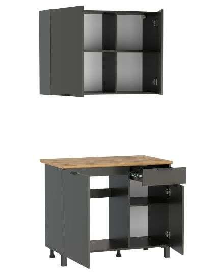 Кухня Венера 1000 Диамант серый