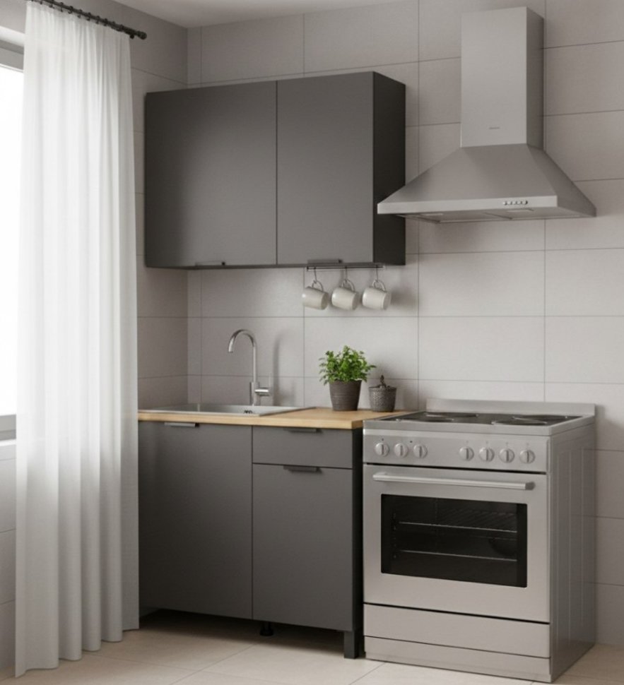 Кухня Венера 1000 Диамант серый