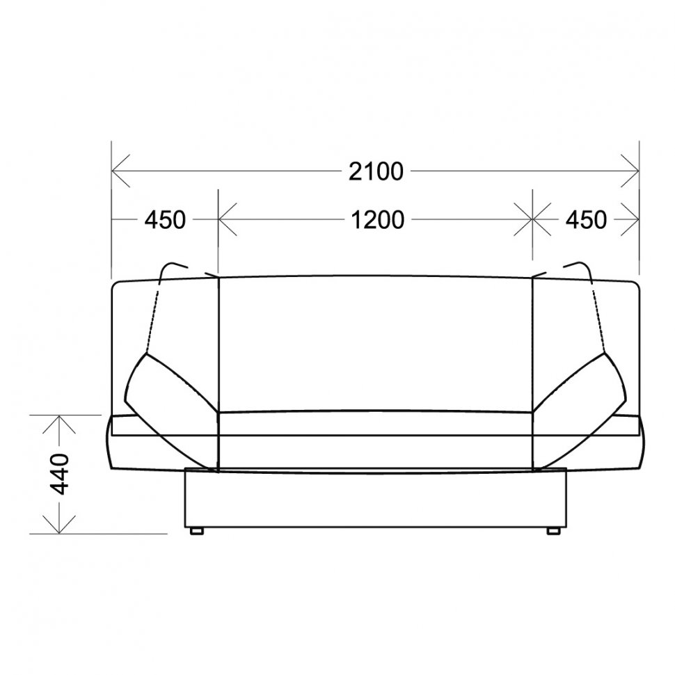 Диван Матильда (Комфорт-S) Голубой