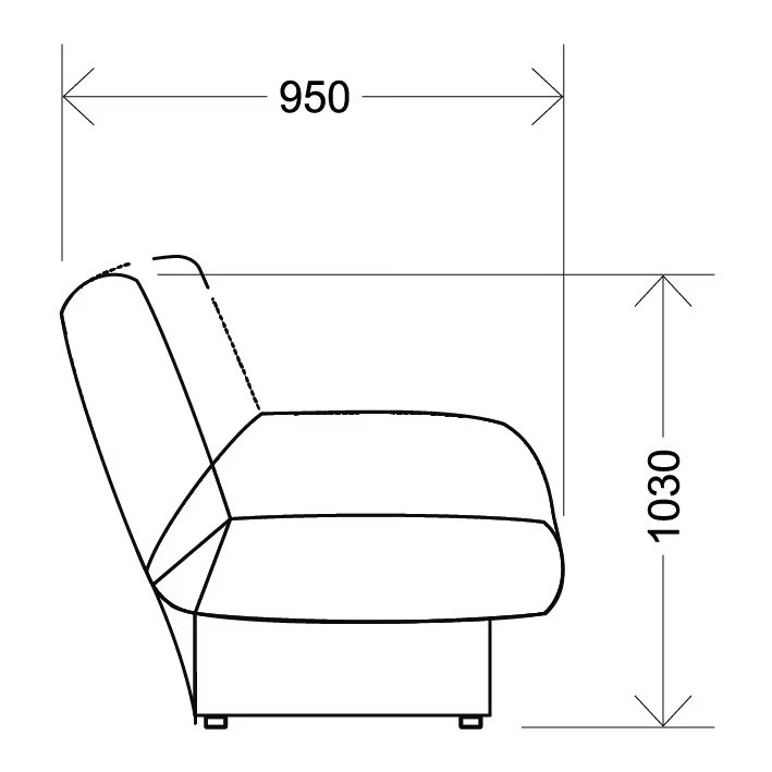 Диван Матильда (Комфорт-S) Голубой