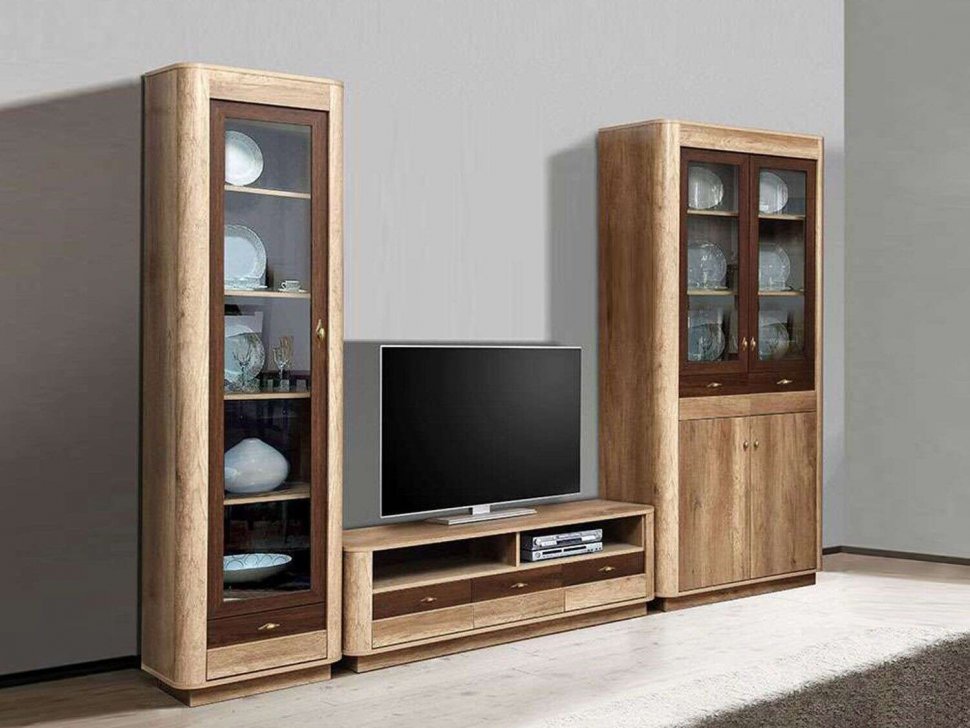 Гостиная Фантазия комплектация 3 дуб каньон/дуб кальяри