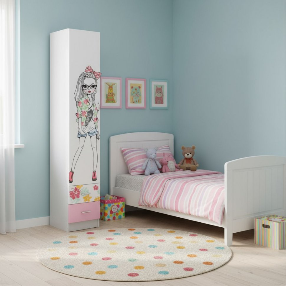 Пенал Вега закрытый FASHION, Белый