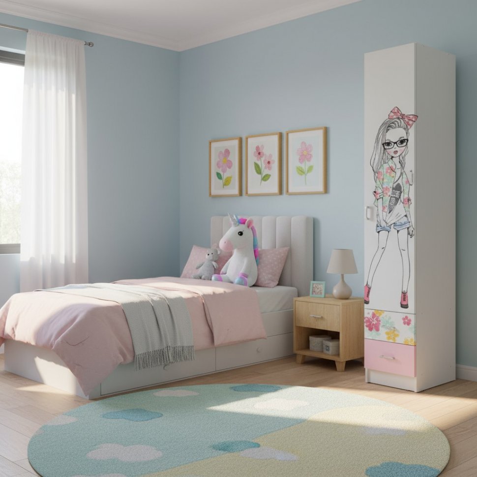 Пенал Вега закрытый FASHION, Белый